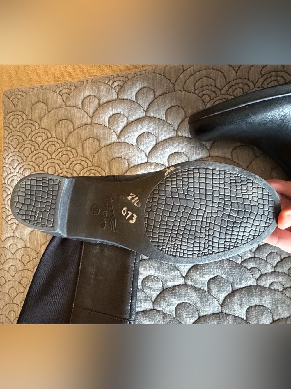 Dansko Black Celestine Tall Boot | Size 7 (38M) - Picture 4 of 8